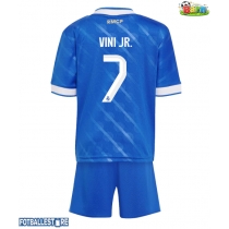 Real Madrid Vinicius Junior #7 Tredjedraktsett Barn 2025-26 Kortermet (+ Korte bukser)